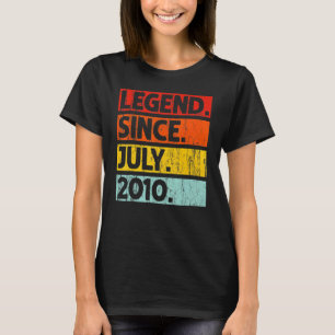 Camiseta Lenda De 12 Anos Desde O Aniversário De 12 De Julh