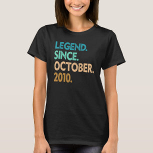 Camiseta Lenda De 12 Anos Desde Outubro De 2010 12