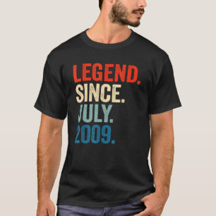 Camiseta Lenda De 13 Anos Desde Julho De 2009 13 Aniversári