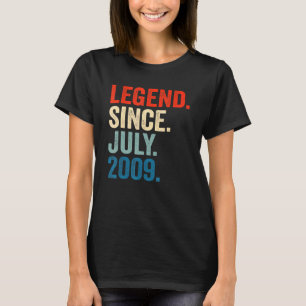 Camiseta Lenda De 13 Anos Desde Julho De 2009 13 Aniversári
