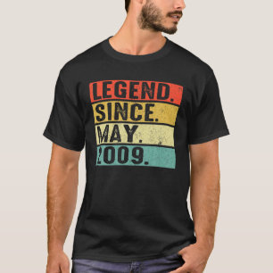 Camiseta Lenda De 13 Anos Desde Maio De 2009 13 Birthday G