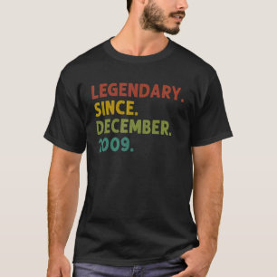 Camiseta Lenda De 13 Anos Desde O Nascimento De 13 De Dezem