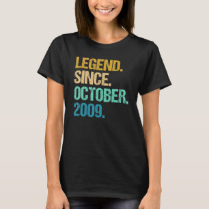 Camiseta Lenda De 13 Anos Desde Outubro De 2009 13