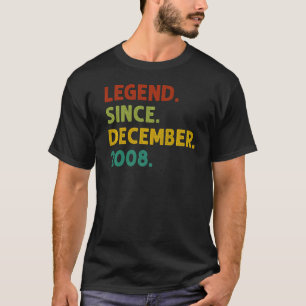 Camiseta Lenda De 14 Anos Desde Dezembro De 2008, 14 Birt