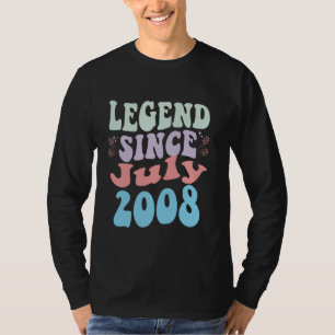 Camiseta Lenda De 14 Anos Desde Julho De 2008 14 Aniversári
