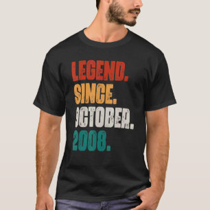 Camiseta Lenda De 14 Anos Desde Outubro De 2008 14