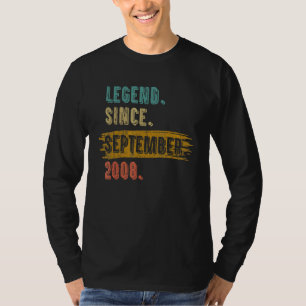 Camiseta Lenda de 14 Anos Desde Setembro de 2008 14º Aniv