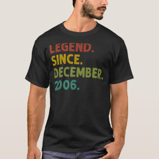 Camiseta Lenda de 16 anos desde dezembro de 2006 16º nascim