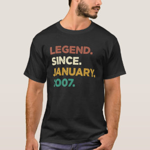 Camiseta Lenda de 16 anos desde janeiro de 2007 16º anivers