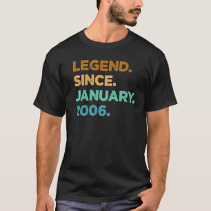 Camiseta Lenda de 17 anos desde janeiro de 2006 17º anivers