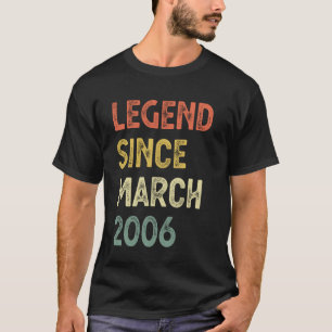 Camiseta Lenda de 19 anos desde março de 2006