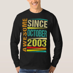 Camiseta Lenda de 19 anos desde outubro de 2003 19º nascime