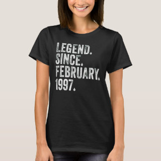 Camiseta Lenda de 25 Anos Desde Fevereiro de 1997 25º Anive