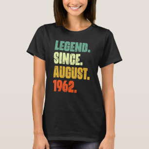 Camiseta Lenda De 60 Anos Desde Agosto De 1962