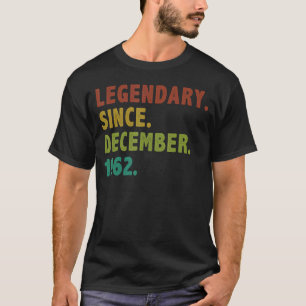 Camiseta Lenda De 60 Anos Desde Dezembro De 1962 60º Nascim