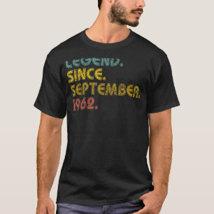 Camiseta Lenda De 60 Anos Desde Setembro De 1962 60º Bir