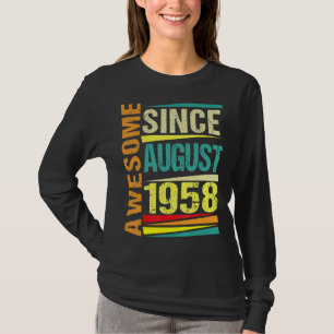 Camiseta Lenda De 64 Anos Desde Agosto De 1958 64º Nascimen