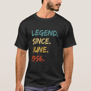 Camiseta Lenda de 66 anos desde junho de 1956 66º aniversár