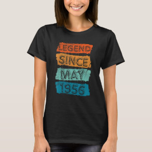 Camiseta Lenda De 66 Anos Desde Maio De 1956 66º Aniversári