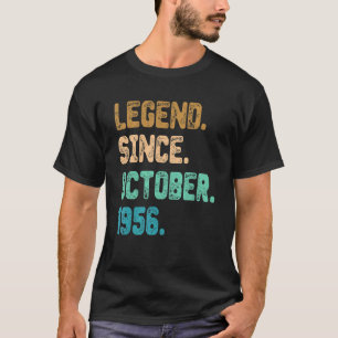 Camiseta Lenda de 66 anos desde outubro de 1956 66º anivers