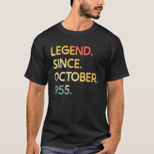 Camiseta Lenda De 67 Anos Desde Outubro De 1955 67º Nascime