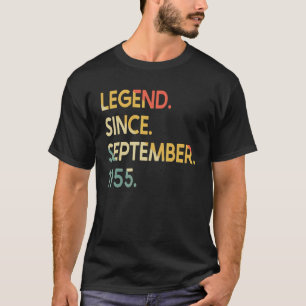 Camiseta Lenda De 67 Anos Desde setembro de 1955 67º Nascim