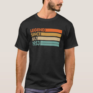Camiseta Lenda De 70 Anos Desde Julho De 1953 70 Aniversári