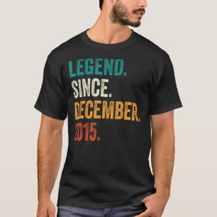 Camiseta Lenda De 7 Anos Desde Dezembro De 2015, 7 Birthd