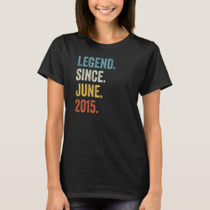 Camiseta Lenda De 7 Anos Desde Junho De 2015 7 Aniversário