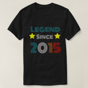 Camiseta Lenda De 7 Anos Desde O Aniversário De 7 De 2015