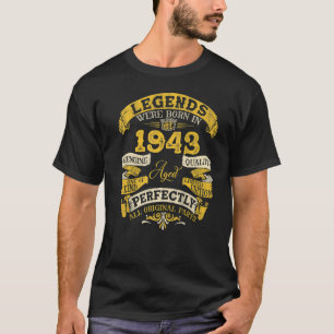 Camiseta Lenda De 80 Anos Desde 1943 80