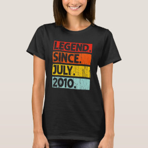 Camiseta Lenda de aniversário de 12 desde julho de 2010 12