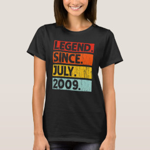 Camiseta Lenda de aniversário de 13 desde julho de 2009 13