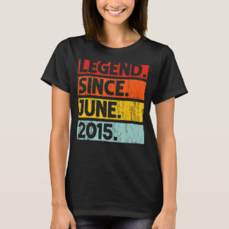 Camiseta Lenda de aniversário de 7 desde junho de 2015 7 an