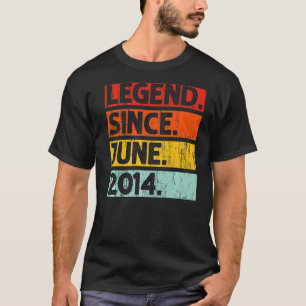 Camiseta Lenda De Aniversário Desde Junho De 2014, 8 Anos D