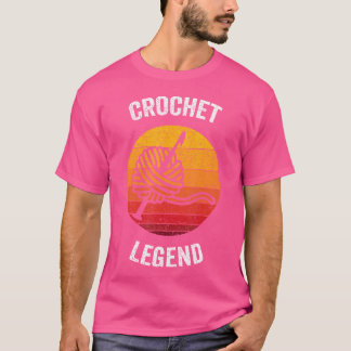 Camiseta Lenda de Crochê Crochê Tricô Vintage