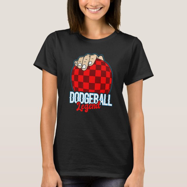 Camiseta Lenda de Dodgeball para jogar Dodgeball e Dodgebal (Frente)