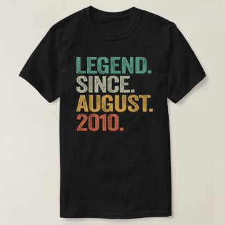 Camiseta Lenda de Garoto 12 de Aniversário de 12 Anos desde