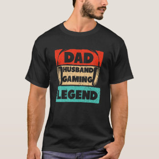 Camiseta Lenda de jogos para marido Pai Mens, Pai Video Gam