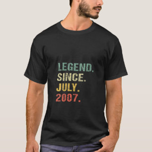 Camiseta Lenda De Menina De Meninos Para Mulheres Desde Jul