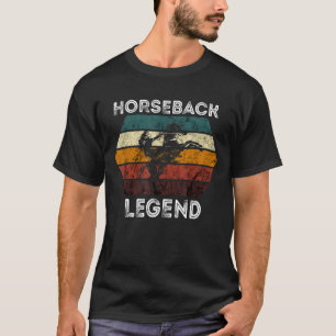 Camiseta Lenda de Montaria Equestre Retro Montar a Cavalo