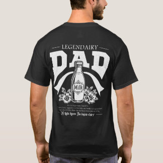 Camiseta Lenda de Pai Legendário Impressão nas Costas Humor
