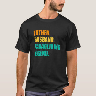 Camiseta Lenda de Parapente Marido Pai Masculino Parapente