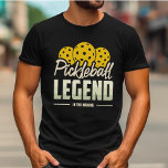 Camiseta Lenda De Pickleball No Jogador De Pickleball De Fa<br><div class="desc">Anuncie suas habilidades avançadas no campo de Pickleball com esta divertida lenda de Pickleball na t-shirt do Fazer.</div>