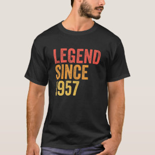 Camiseta Lenda Desde 1957 Engraçado 64 Anos 64