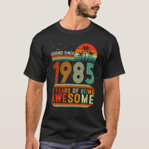 Camiseta Lenda Desde 1985 37 Anos De Ser Incrível 37º B