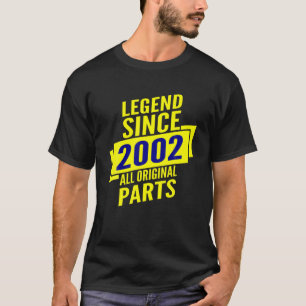 Camiseta Lenda Desde 2002: Aniversário de 20 dá presentes a