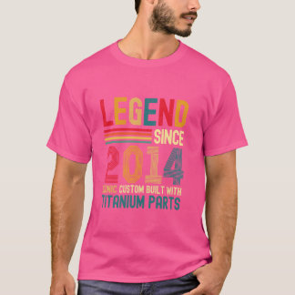 Camiseta Lenda desde 2014 Vintage 10º aniversário Men Titan