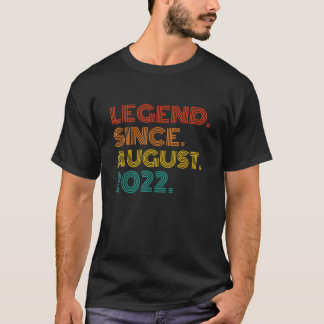 Camiseta Lenda Desde Agosto de 2022 Nascido em Agosto de 20