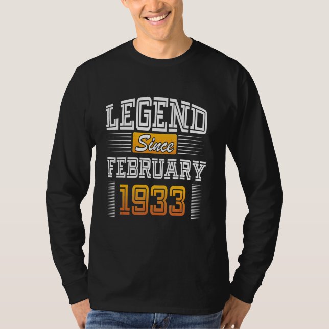 Camiseta Lenda Desde Fevereiro de 1933 (Frente)